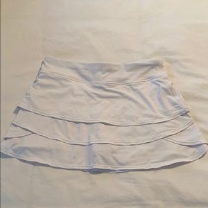 White Athleta Girl tennis skirt